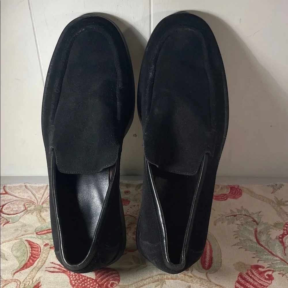 Gucci Men's Classic Black Suede Leather Clog Style Loafers